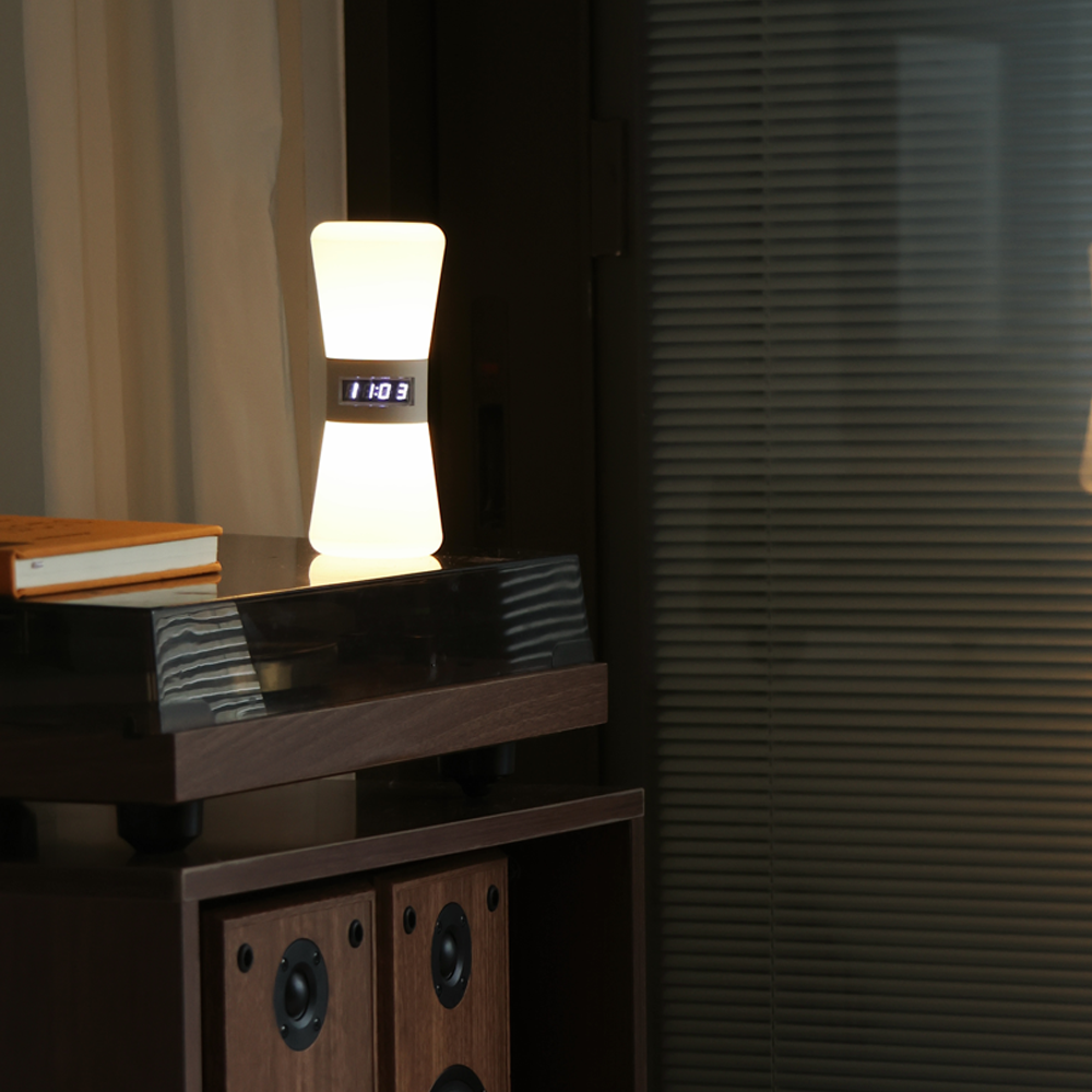 LED Hourglass Timer Night Light Remote Control & USB Powered Warm White Ambient Lamp Bedroom Bedside Mood Lighting Modern Home Décor Gift