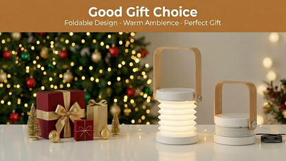 Foldable Lantern Desk Lamp LED Night Light USB Rechargeable Portable Table Lamp for Bedroom, Living Room & Home Décor Unique Gift