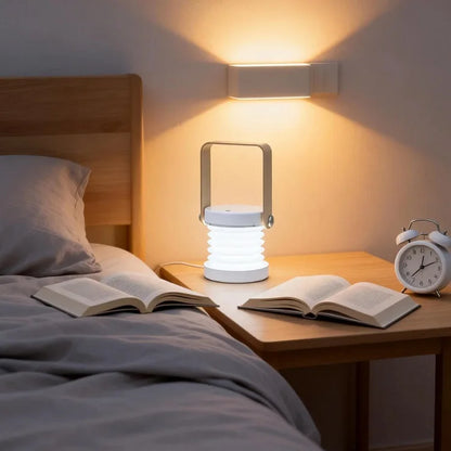 Foldable Lantern Desk Lamp LED Night Light USB Rechargeable Portable Table Lamp for Bedroom, Living Room & Home Décor Unique Gift