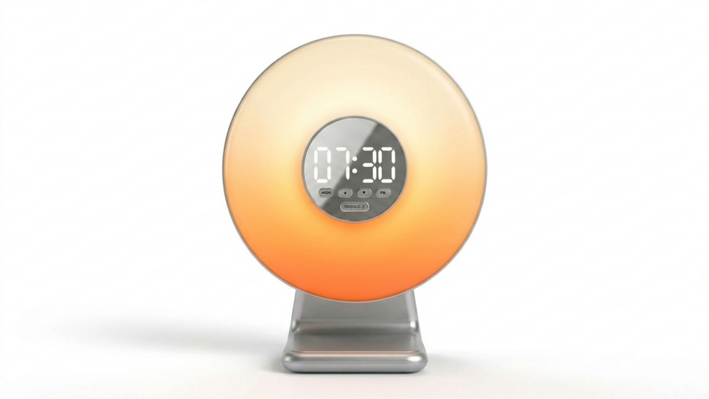 Sunrise Alarm Clock Wake Up Light with White Noise Machine 7 Sleep Sounds Bedside Lamp USB Rechargeable Nursery & Bedroom Gift Gro Clock